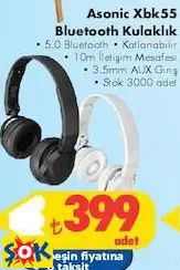 ASONİC XBK55 BLUETOOTH KULAKLIK ASONİC XBK55 BLUETOOTH KULAKLIK